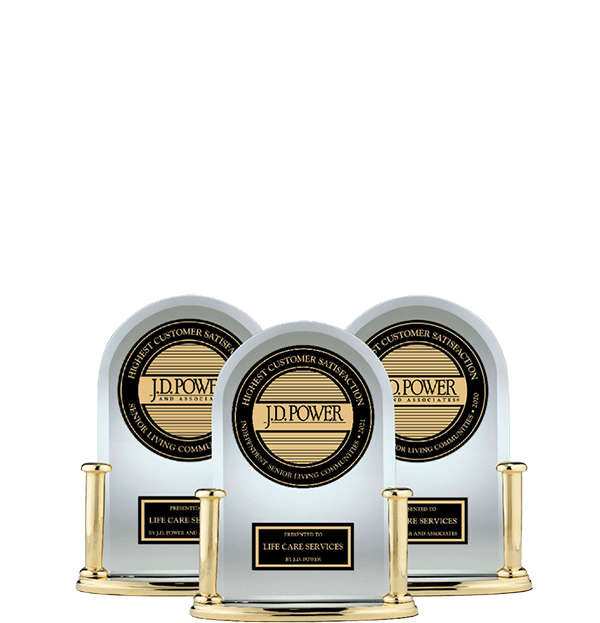 #1 best in customer satisfaction with independent senior living communities 3 years in a row